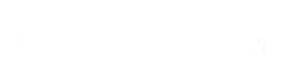 No Brainer Agency logo (white)